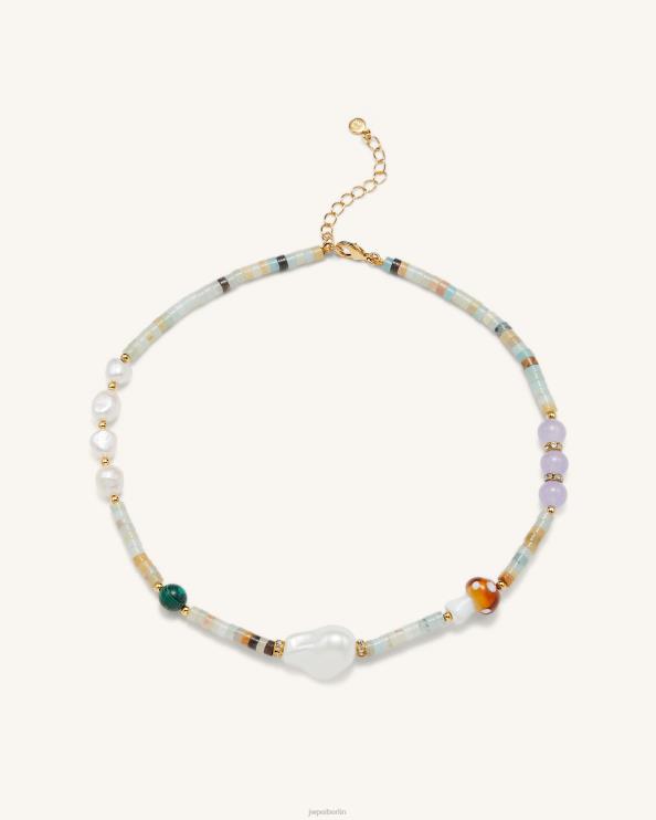 Amazonit JW PEI Multi-Perlen-Pilz-Halskette 400P6405