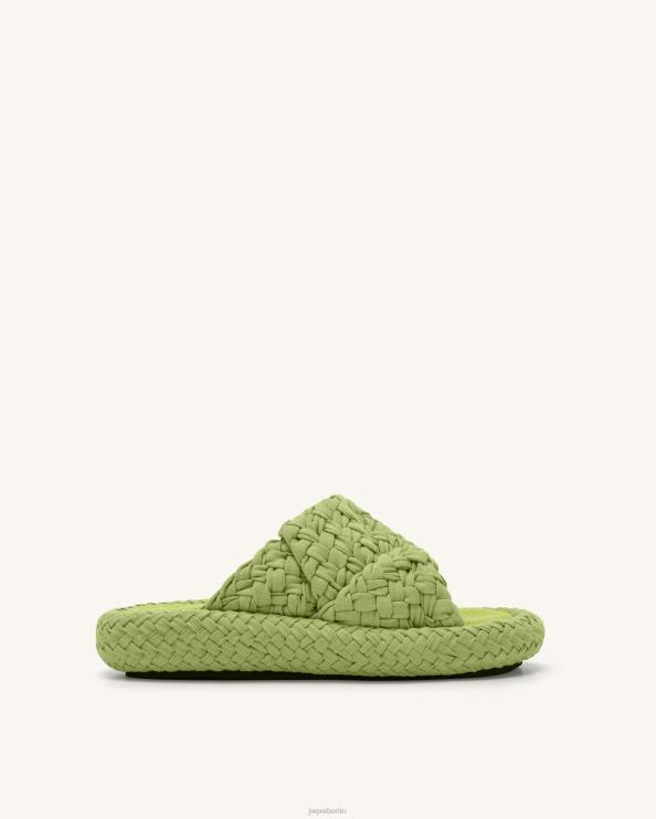 lindgrün JW PEI Lilah gewebte Plateausandale 400P6344