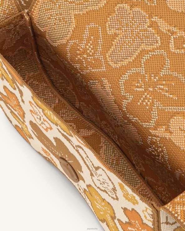 Blumenkollektion - Braun & Orange & Beige JW PEI Becci gestrickte Umhängetasche 400P6149
