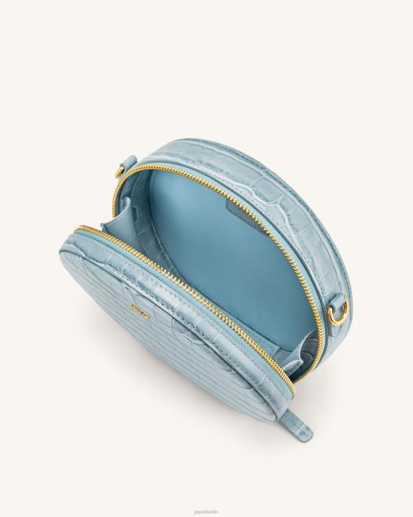 Eiskrokodil JW PEI Luna-Umhängetasche mit Acrylkette und Kreisverlauf und Farbverlauf 400P673