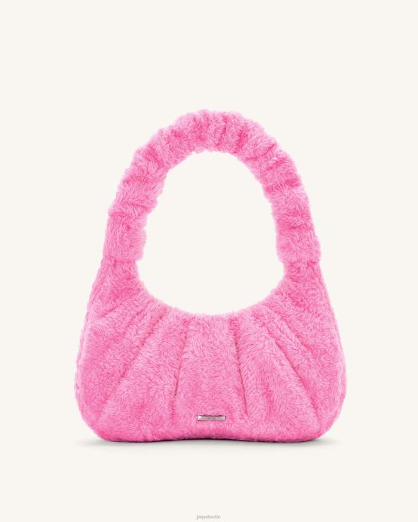 Rosa JW PEI Gabbi Terry geraffte Hobo-Handtasche 400P6125