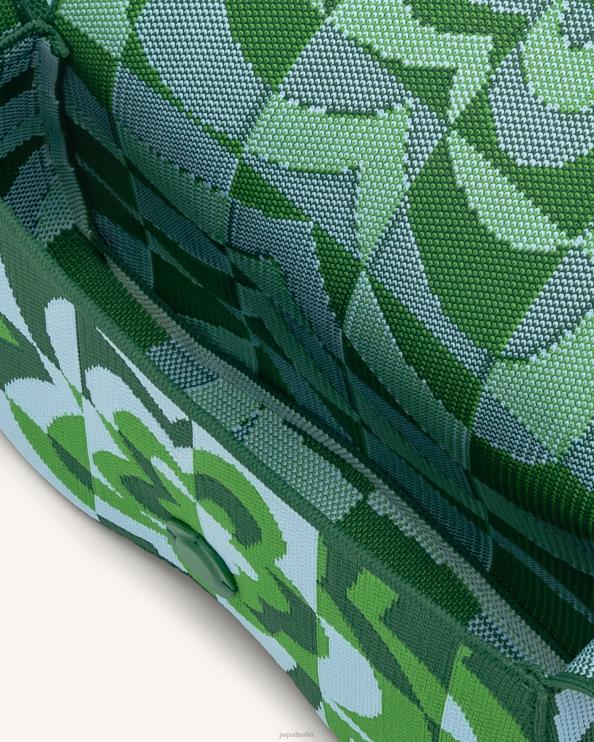 dunkelgrün & grün & eisfarben JW PEI Becci gestrickte Umhängetasche 400P6114