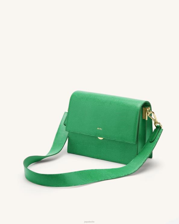 grasgrüne Eidechse JW PEI Mini-Crossbody mit Klappe 400P624