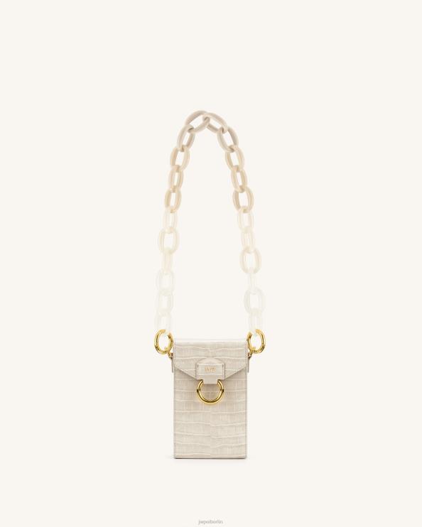 Elfenbein JW PEI Mya-Kettenriemen aus Acryl mit Farbverlauf 400P6264